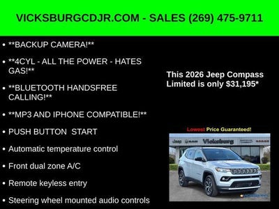 2026 Jeep Compass COMPASS LIMITED 4X4