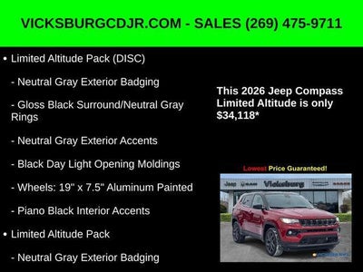 2026 Jeep Compass COMPASS LIMITED ALTITUDE 4X4