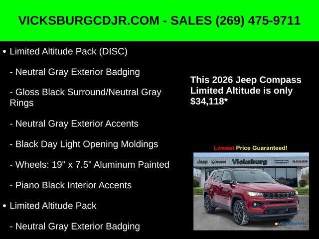 2026 Jeep Compass COMPASS LIMITED ALTITUDE 4X4