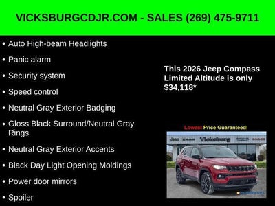 2026 Jeep Compass COMPASS LIMITED ALTITUDE 4X4