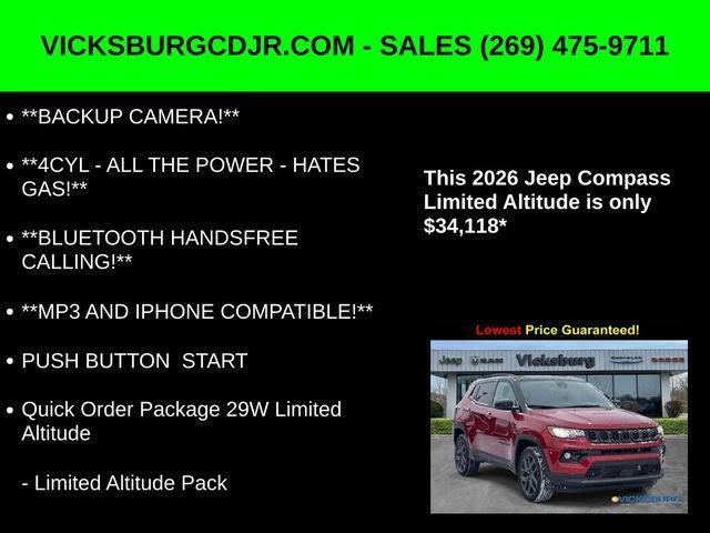 2026 Jeep Compass COMPASS LIMITED ALTITUDE 4X4