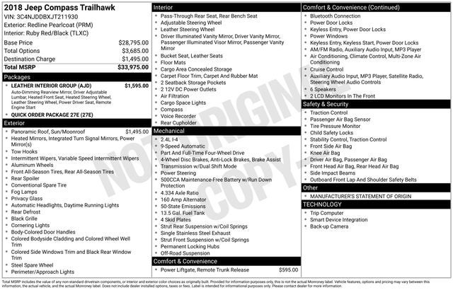2018 Jeep Compass Trailhawk 4x4