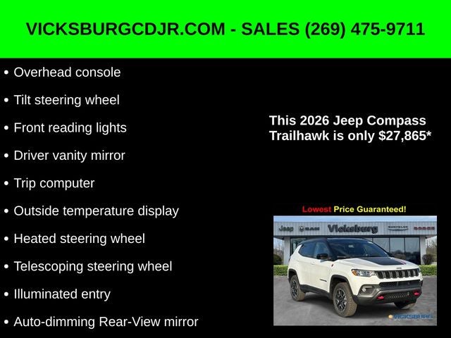 2026 Jeep Compass COMPASS TRAILHAWK 4X4