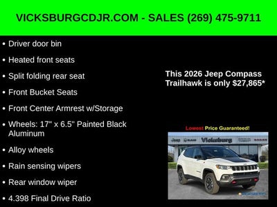 2026 Jeep Compass COMPASS TRAILHAWK 4X4