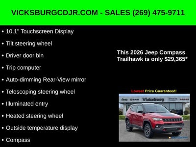2026 Jeep Compass COMPASS TRAILHAWK 4X4