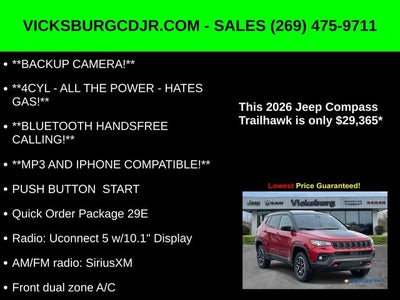 2026 Jeep Compass COMPASS TRAILHAWK 4X4
