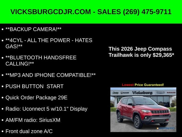 2026 Jeep Compass COMPASS TRAILHAWK 4X4