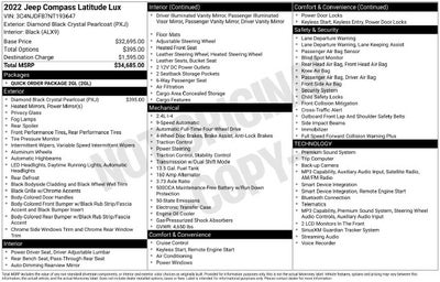 2022 Jeep Compass Latitude Lux 4x4