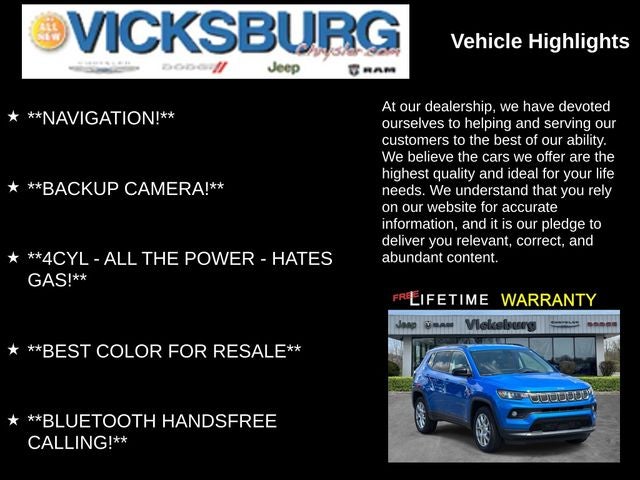 2022 Jeep Compass Latitude Lux 4x4