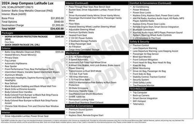 2024 Jeep Compass Latitude Lux FWD