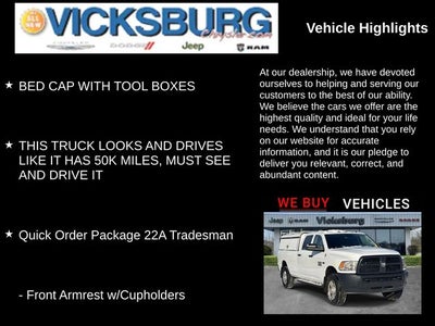 2017 RAM 3500 Tradesman Crew Cab 4x4 8' Box