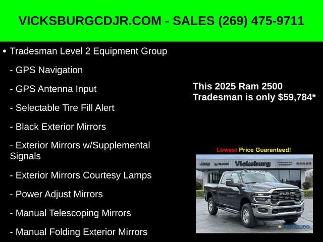 2025 RAM Ram 2500 RAM 2500 TRADESMAN CREW CAB 4X4 6'4' BOX