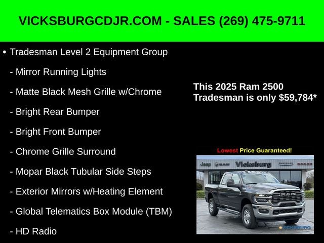 2025 RAM Ram 2500 RAM 2500 TRADESMAN CREW CAB 4X4 6'4' BOX