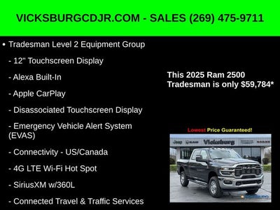 2025 RAM Ram 2500 RAM 2500 TRADESMAN CREW CAB 4X4 6'4' BOX