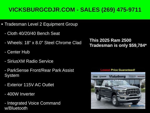 2025 RAM Ram 2500 RAM 2500 TRADESMAN CREW CAB 4X4 6'4' BOX