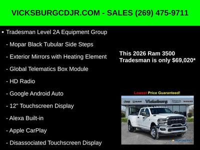 2026 RAM Ram 3500 RAM 3500 TRADESMAN CREW CAB 4X4 8' BOX
