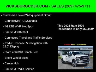2026 RAM Ram 3500 RAM 3500 TRADESMAN CREW CAB 4X4 8' BOX