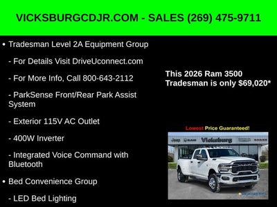 2026 RAM Ram 3500 RAM 3500 TRADESMAN CREW CAB 4X4 8' BOX