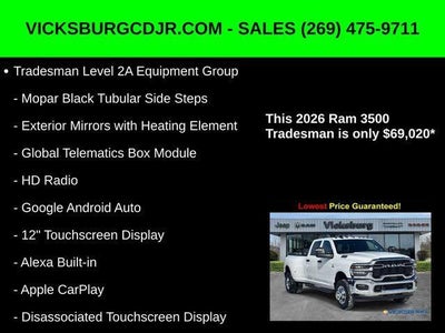 2026 RAM Ram 3500 RAM 3500 TRADESMAN CREW CAB 4X4 8' BOX