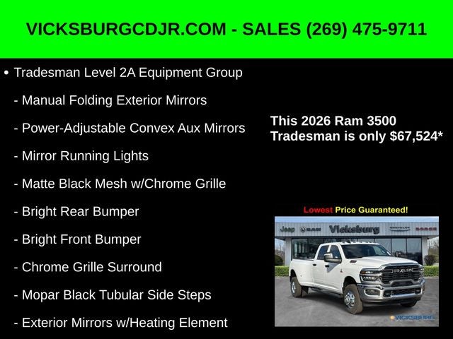2026 RAM Ram 3500 RAM 3500 TRADESMAN CREW CAB 4X4 8' BOX