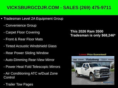 2026 RAM Ram 3500 RAM 3500 TRADESMAN CREW CAB 4X4 8' BOX
