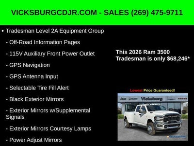 2026 RAM Ram 3500 RAM 3500 TRADESMAN CREW CAB 4X4 8' BOX