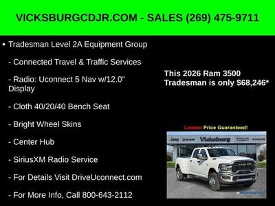 2026 RAM Ram 3500 RAM 3500 TRADESMAN CREW CAB 4X4 8' BOX