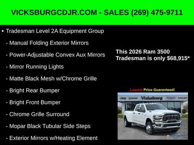 2026 RAM Ram 3500 RAM 3500 TRADESMAN CREW CAB 4X4 8' BOX