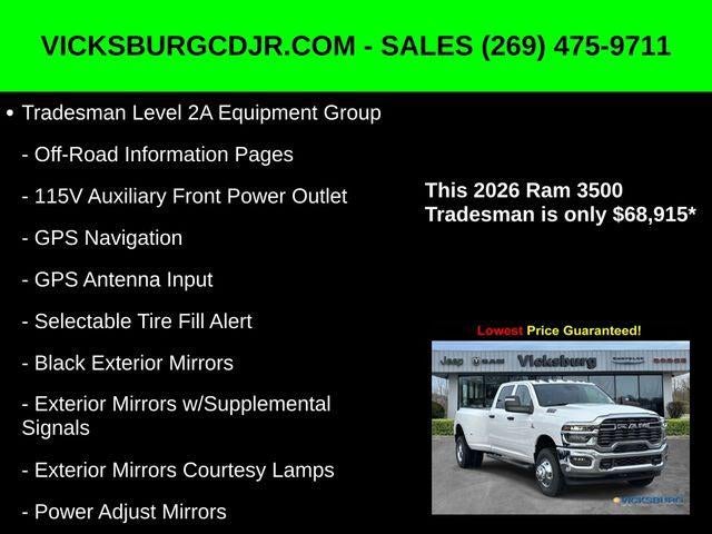 2026 RAM Ram 3500 RAM 3500 TRADESMAN CREW CAB 4X4 8' BOX