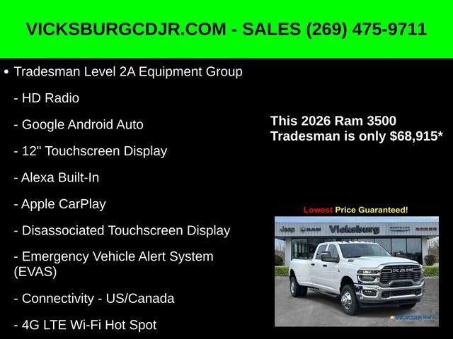 2026 RAM Ram 3500 RAM 3500 TRADESMAN CREW CAB 4X4 8' BOX