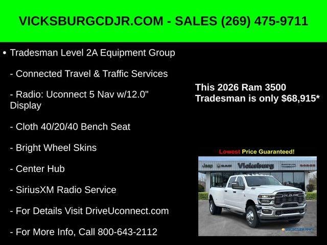 2026 RAM Ram 3500 RAM 3500 TRADESMAN CREW CAB 4X4 8' BOX