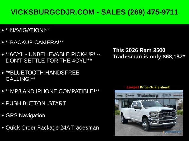 2026 RAM Ram 3500 RAM 3500 TRADESMAN CREW CAB 4X4 8' BOX