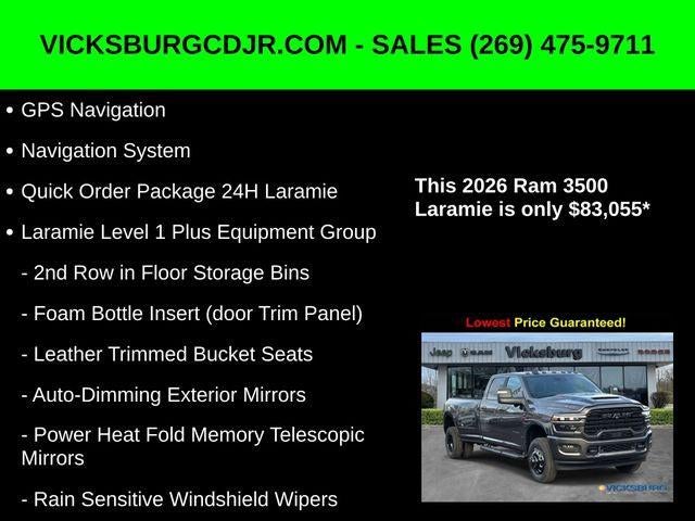 2026 RAM Ram 3500 RAM 3500 LARAMIE CREW CAB 4X4 8' BOX