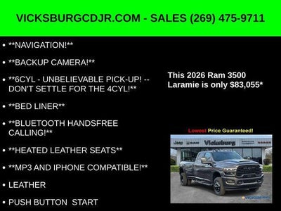 2026 RAM Ram 3500 RAM 3500 LARAMIE CREW CAB 4X4 8' BOX