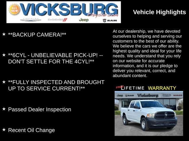 2022 RAM 1500 Classic Tradesman Crew Cab 4x4 5'7' Box