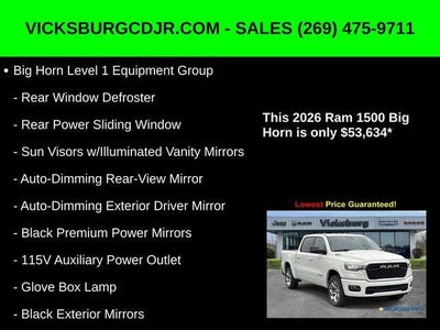 2026 RAM Ram 1500 RAM 1500 BIG HORN CREW CAB 4X4 5'7' BOX