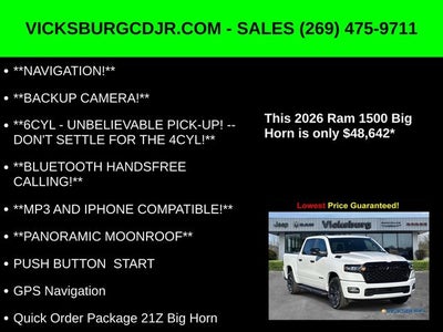 2026 RAM Ram 1500 RAM 1500 BIG HORN CREW CAB 4X4 5'7' BOX