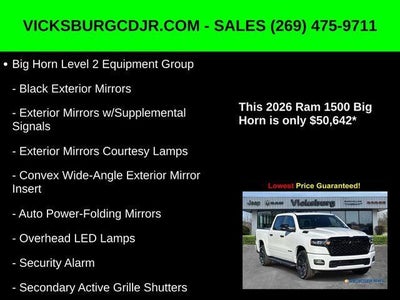 2026 RAM Ram 1500 RAM 1500 BIG HORN CREW CAB 4X4 5'7' BOX
