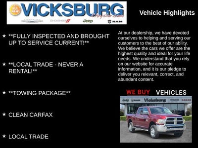 2017 RAM 2500 SLT Crew Cab 4x4 6'4' Box