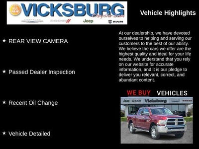 2017 RAM 2500 SLT Crew Cab 4x4 6'4' Box