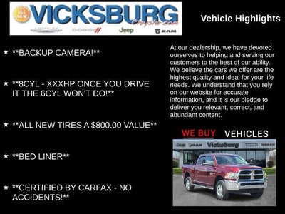 2017 RAM 2500 SLT Crew Cab 4x4 6'4' Box