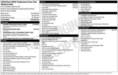 2024 RAM 2500 Tradesman Crew Cab 4x4 6'4' Box