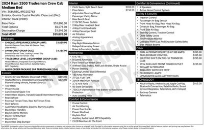 2024 RAM 2500 Tradesman Crew Cab 4x4 6'4' Box