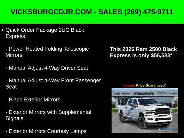 2026 RAM Ram 2500 RAM 2500 BLACK EXPRESS CREW CAB 4X4 6'4' BOX