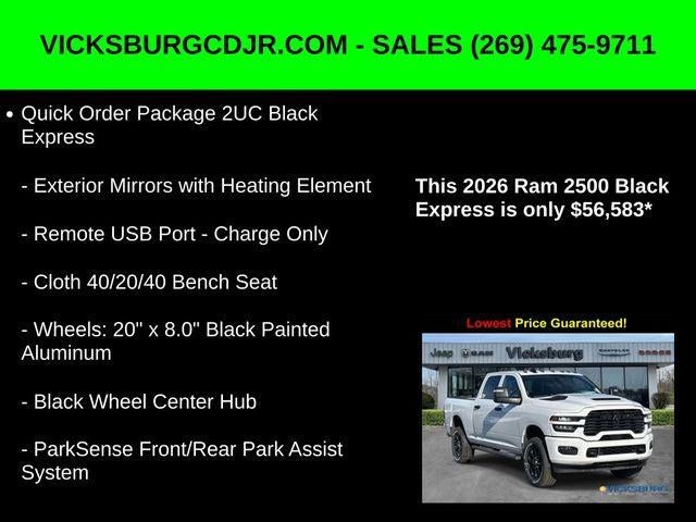 2026 RAM Ram 2500 RAM 2500 BLACK EXPRESS CREW CAB 4X4 6'4' BOX