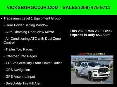 2026 RAM Ram 2500 RAM 2500 BLACK EXPRESS CREW CAB 4X4 6'4' BOX