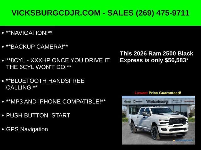 2026 RAM Ram 2500 RAM 2500 BLACK EXPRESS CREW CAB 4X4 6'4' BOX