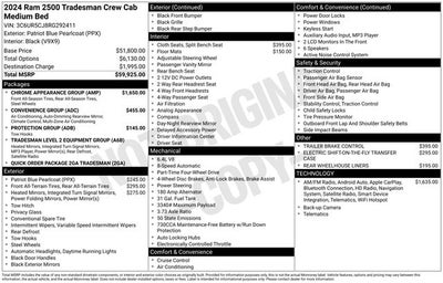 2024 RAM 2500 Tradesman Crew Cab 4x4 6'4' Box