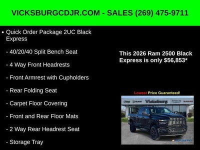 2026 RAM Ram 2500 RAM 2500 BLACK EXPRESS CREW CAB 4X4 6'4' BOX