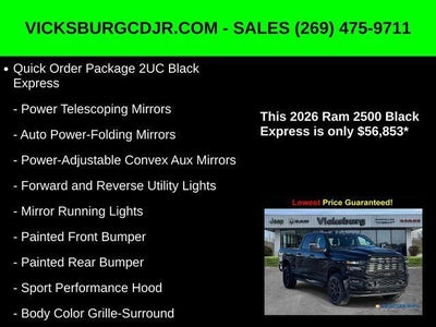 2026 RAM Ram 2500 RAM 2500 BLACK EXPRESS CREW CAB 4X4 6'4' BOX